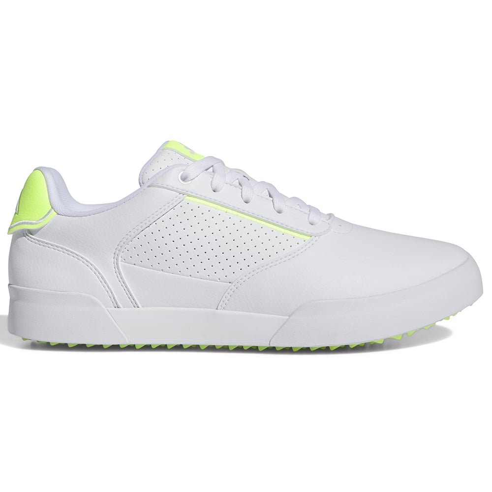 adidas Retrocross Waterproof Spikeless Shoes White Lucid Lemon