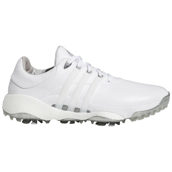 adidas Tour360 '22 Spiked Waterproof Shoes - White/Silver Metallic