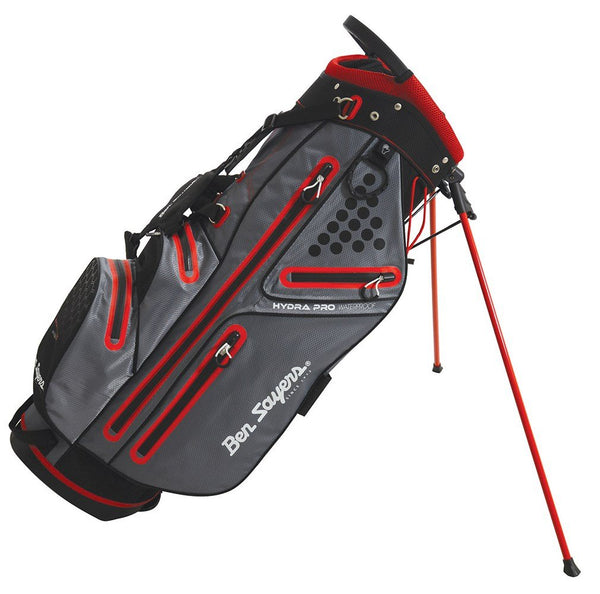Ben Sayers Hydra Pro Waterproof Stand Bag - Grey/Red