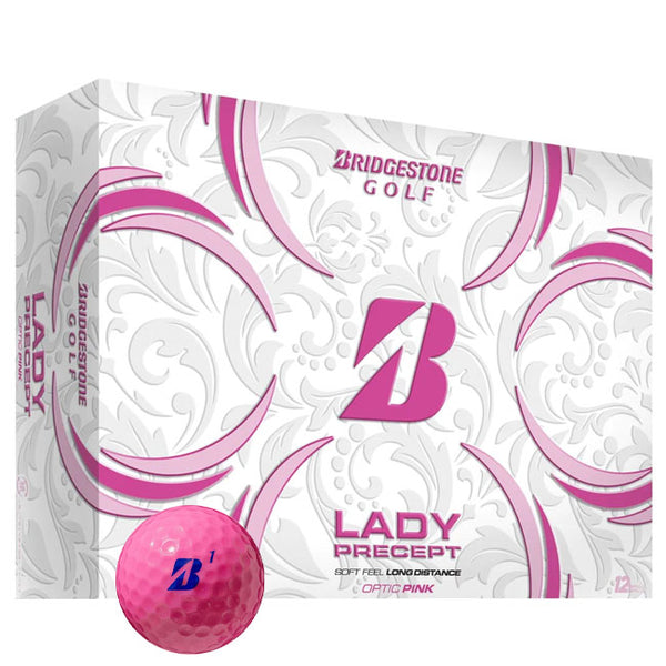 Bridgestone Lady Precept Golf Balls - Pink - 12 Pack