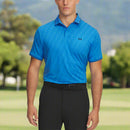 Under Armour Playoff Sport Jacquard Polo Shirt - Blue Atlantis/Midnight Navy/Midnight Navy