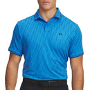 Under Armour Playoff Sport Jacquard Polo Shirt - Blue Atlantis/Midnight Navy/Midnight Navy