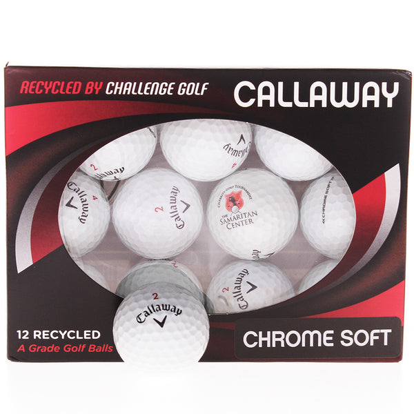 Callaway Chromesoft Refurbished White Golf Balls - 12 Pack - A Grade