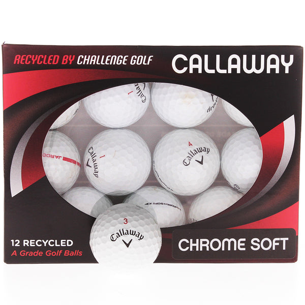 Callaway Chromesoft X Refurbished White Golf Balls - 12 Pack - A Grade