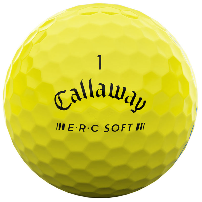 Callaway ERC Soft Triple Track Golf Balls  - Yellow - 12 Pack