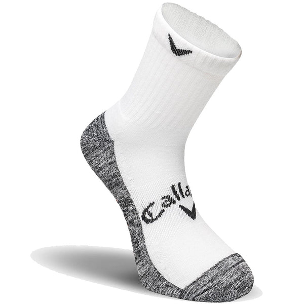 Callaway Opti-Dri Mid Length Socks - White