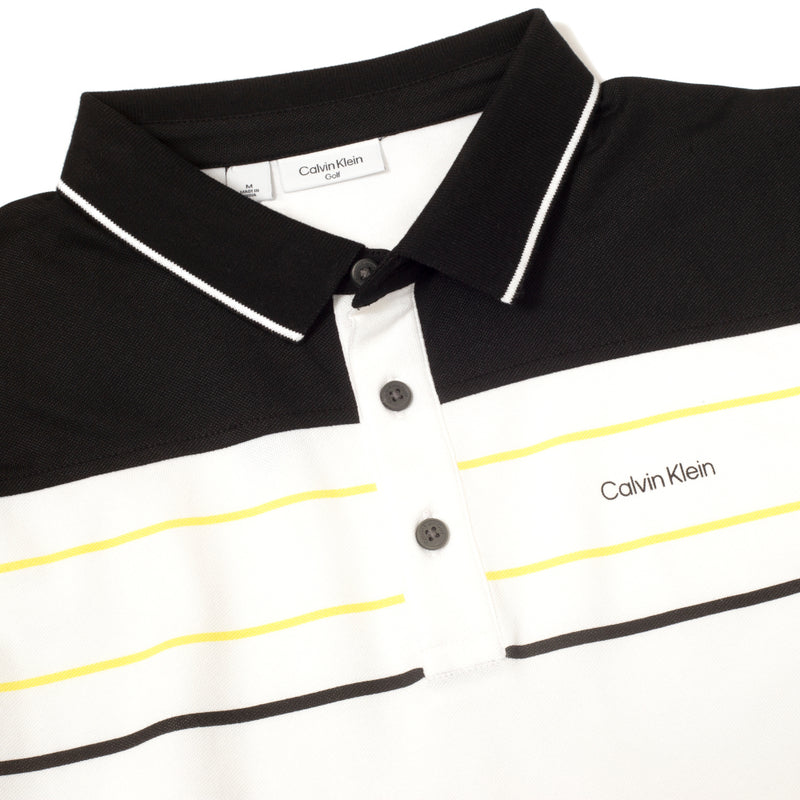 Calvin Klein Blackwater Polo Shirt - White/Yellow
