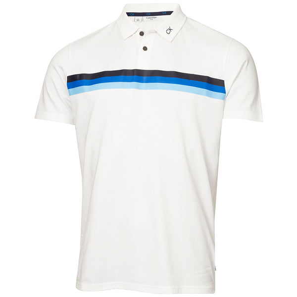 Calvin Klein Parker Polo Shirt - White/Blue