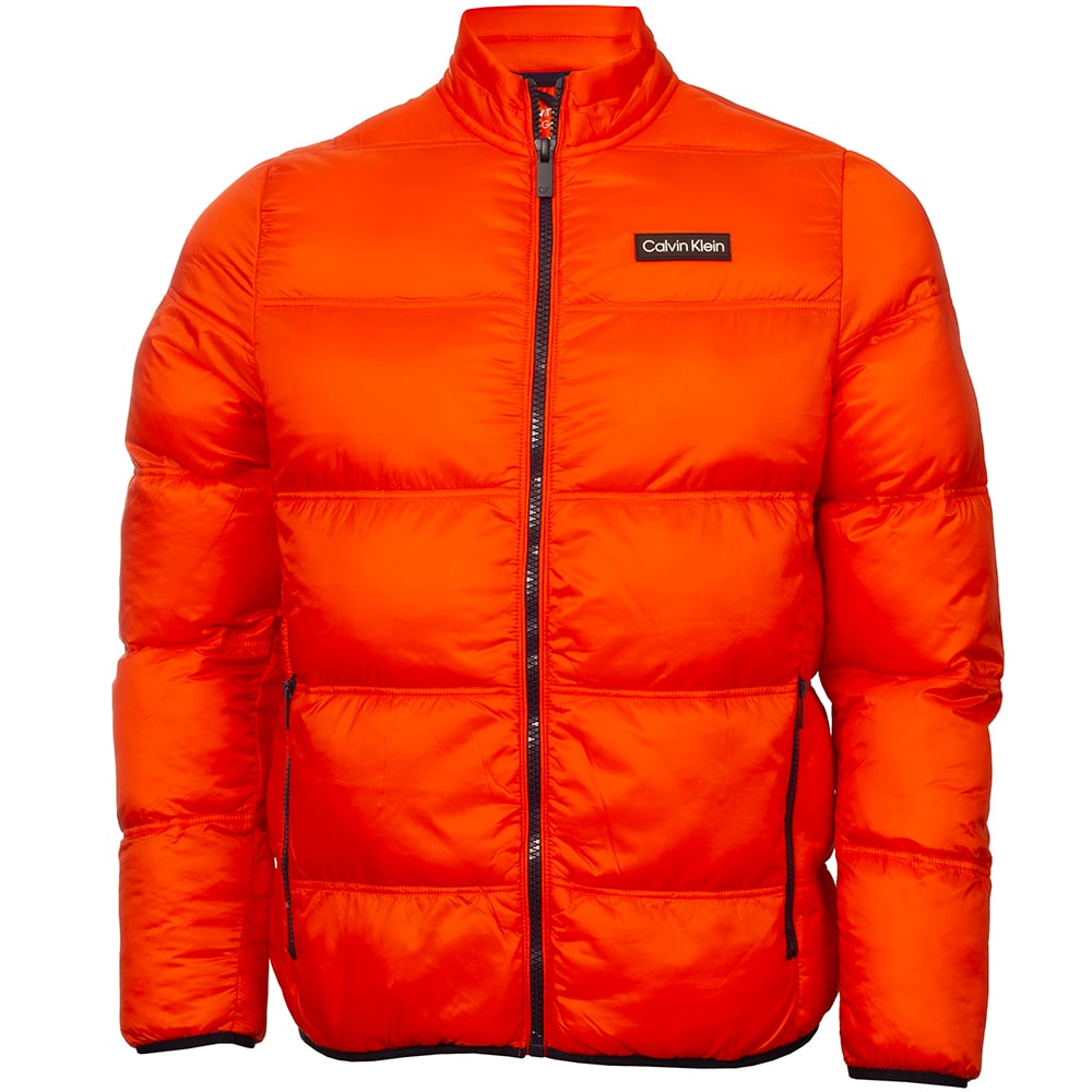 Orange calvin klein jacket shop