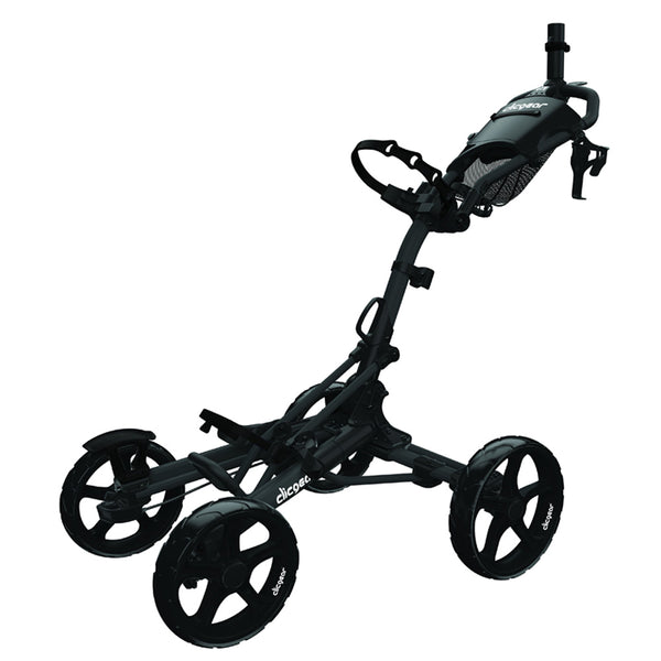 Clicgear 8.0+ 4-Wheel Push Trolley - Black