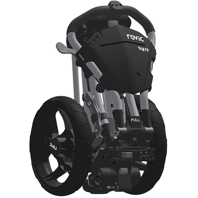 Clicgear Rovic RV1S 3-Wheel Push Trolley - Silver/Black