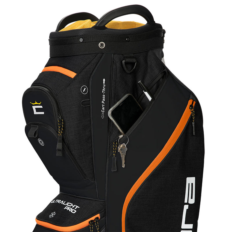 Cobra Ultralight Pro Cart Bag - Black/Gold Fusion