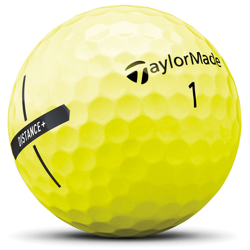 TaylorMade Distance+ Golf Balls - Yellow - 3 for 2 Dozen