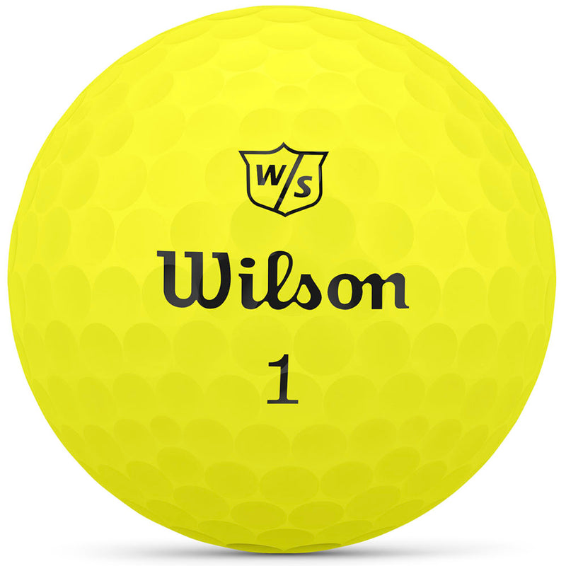 Wilson Duo Soft Golf Balls - Yellow - 12 Pack