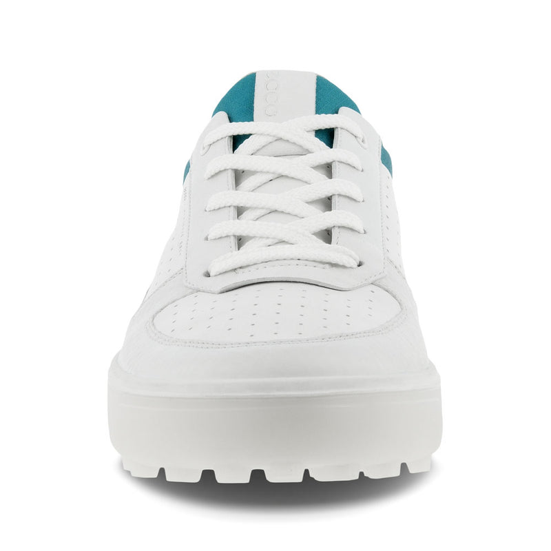 ECCO Tray Spikeless Shoes - White/Blue Depths/Caribbean