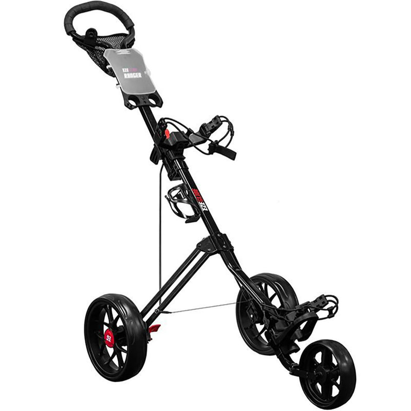 EzeGlide Ranger 3-Wheel Push Trolley - Black