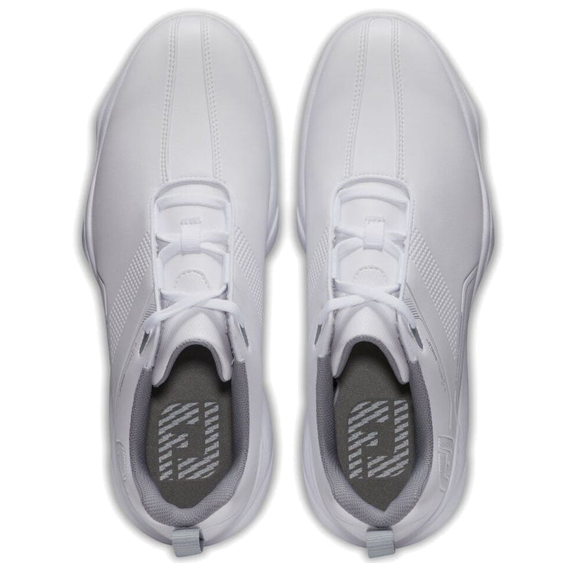 FootJoy eComfort Waterproof Spiked Shoes - White/Grey