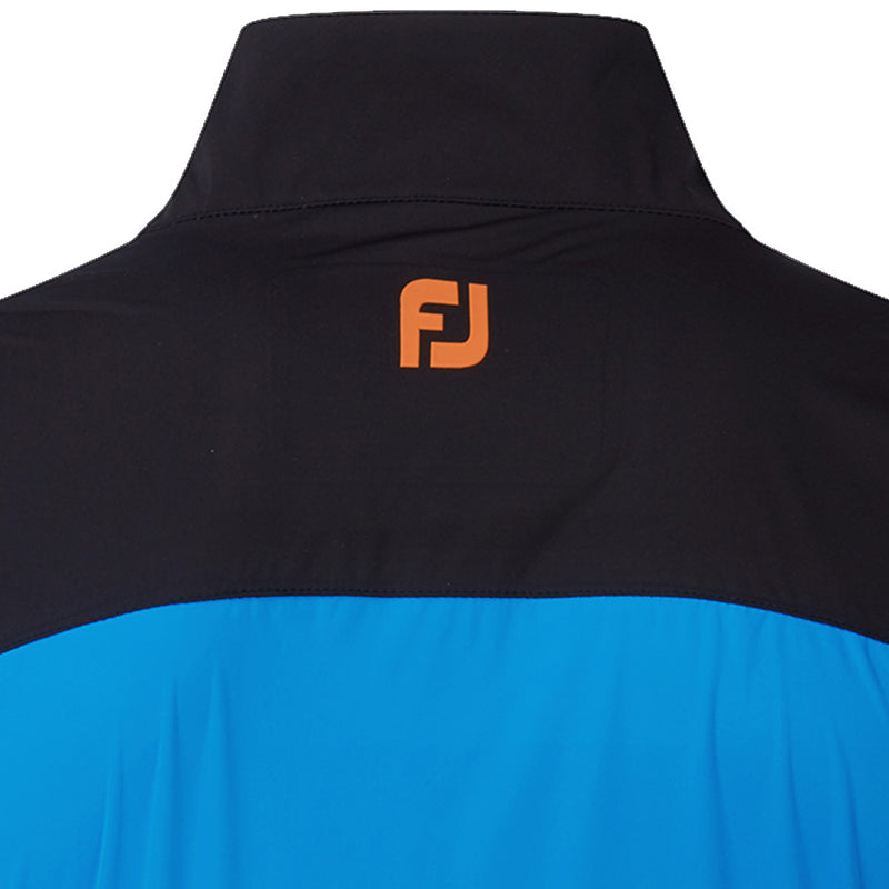 FootJoy HydroKnit 1/2 Zip Waterproof Jacket - Sapphire/Black/Orange