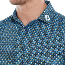 FootJoy Half Moon Geo Polo Shirt - Navy/True Blue/White/Almond