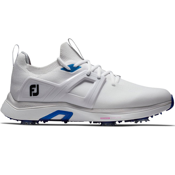 FootJoy Hyperflex Waterproof Spiked Shoes - White/Grey