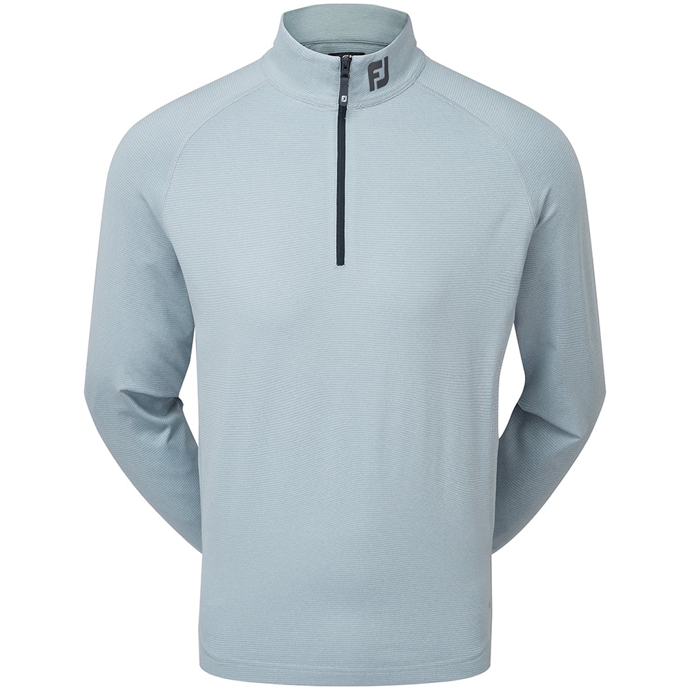 FootJoy ThermoSeries Brushed Back 1 4 Zip Pullover Heather Grey