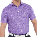 FootJoy Tossed Tulips Polo Shirt - Violet/White