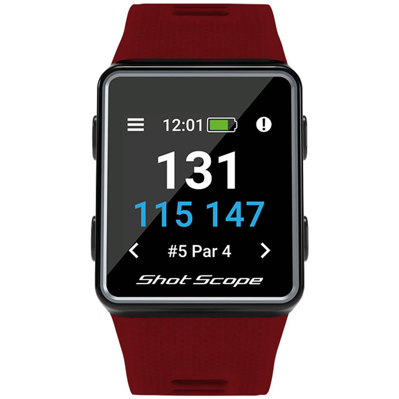 Shot Scope G3 GPS Golf Watch - Red