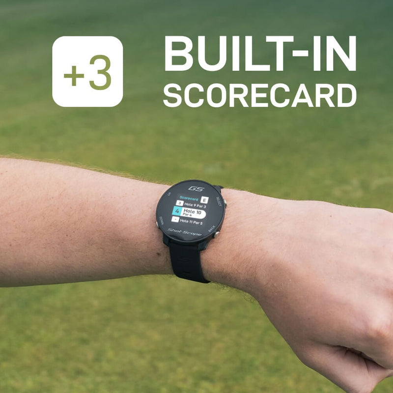 Shot Scope G5 Golf GPS Watch - Black