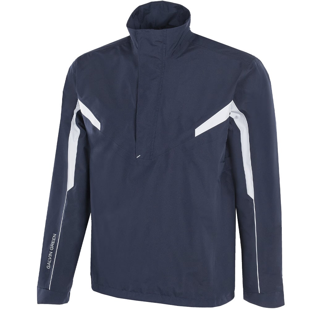 Galvin Green Abe Gore Tex 1 2 Zip Waterproof Jacket Navy Cool Grey W