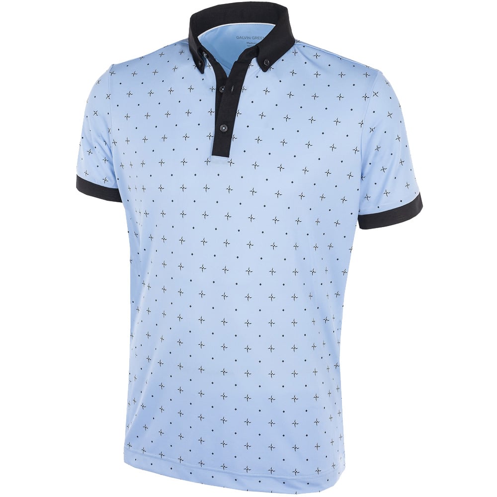 Galvin Green Marlow Ventil8 Polo Shirt Blue Bell Black