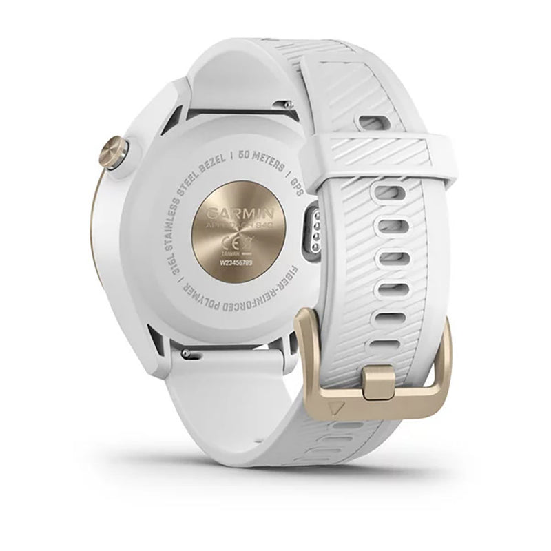 Garmin Approach S40 GPS Watch - White/Gold