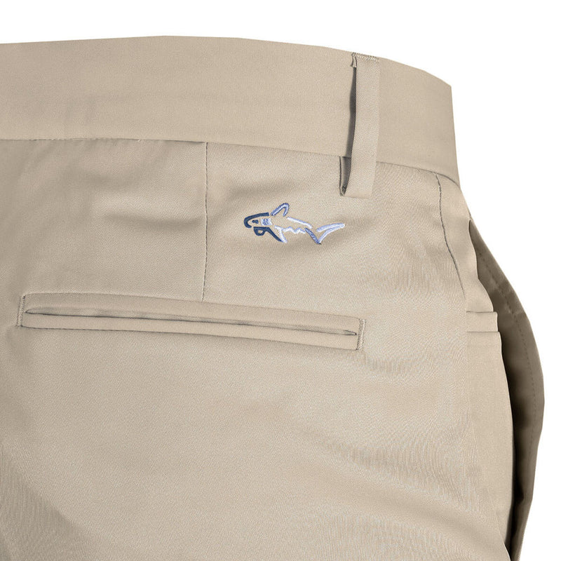 Greg Norman by ProQuip Flat Front 5-Pocket Trousers - Beige
