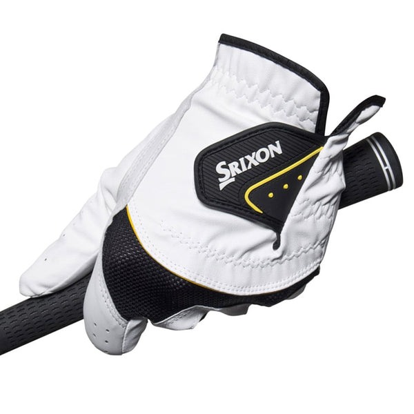 Srixon HI-Brid Cabretta Leather Golf Glove - White