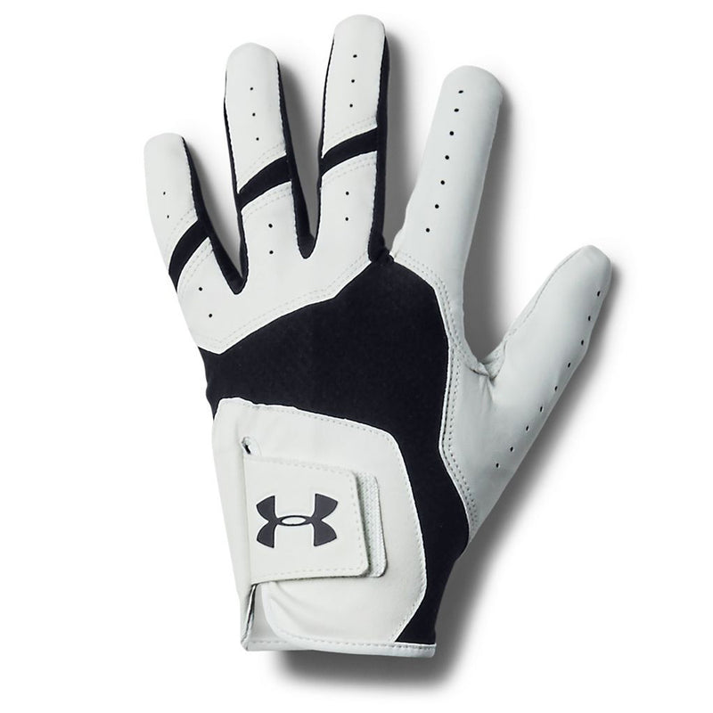 Under Armour Iso-Chill Cabretta Leather Golf Glove - Black/White