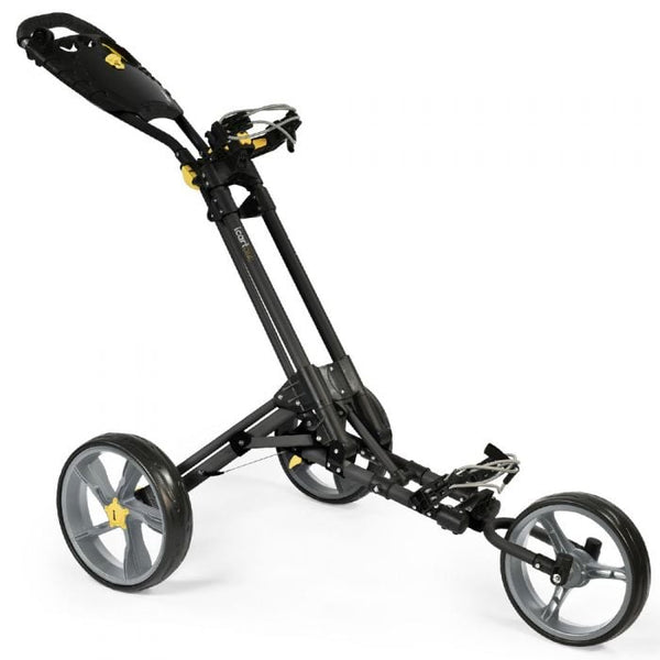 iCart One 3-Wheel Push Trolley - Black/Grey