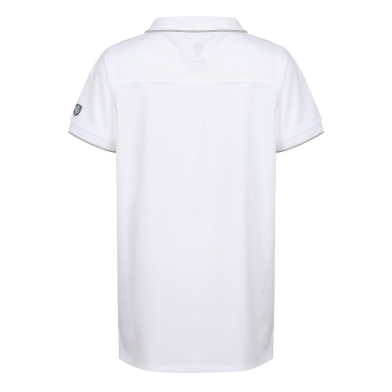 Island Green Junior Performance Polo Shirt - White