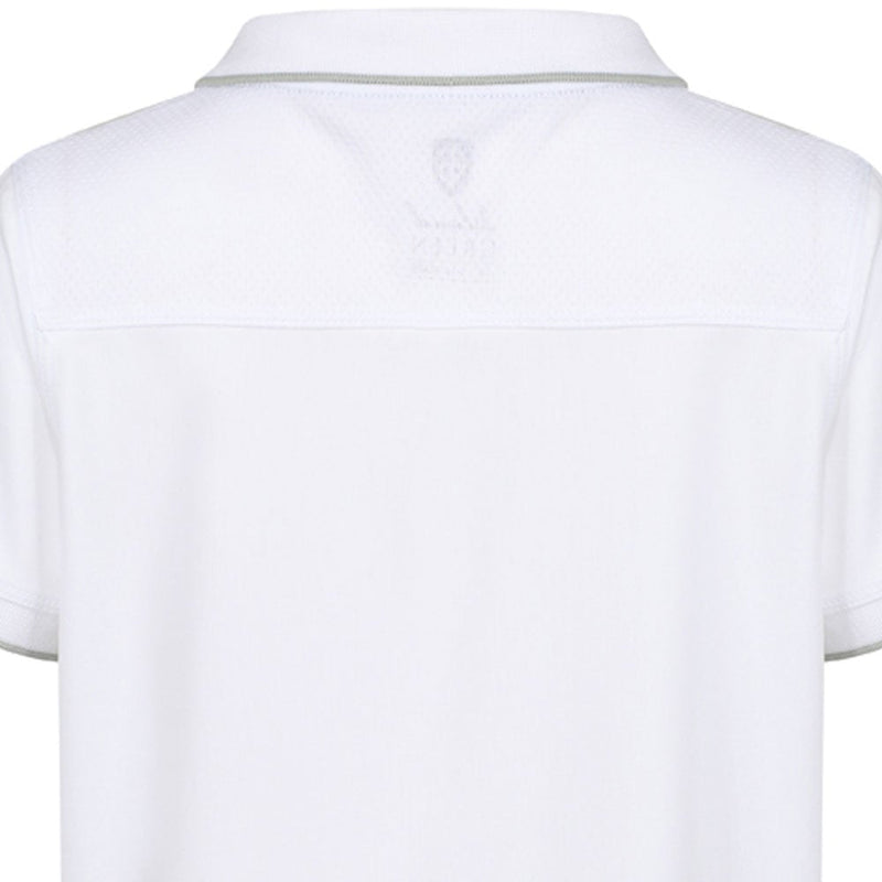 Island Green Junior Performance Polo Shirt - White