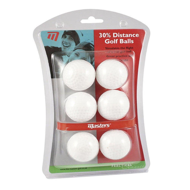 Masters 30% Distance Golf Balls - 6 Pack