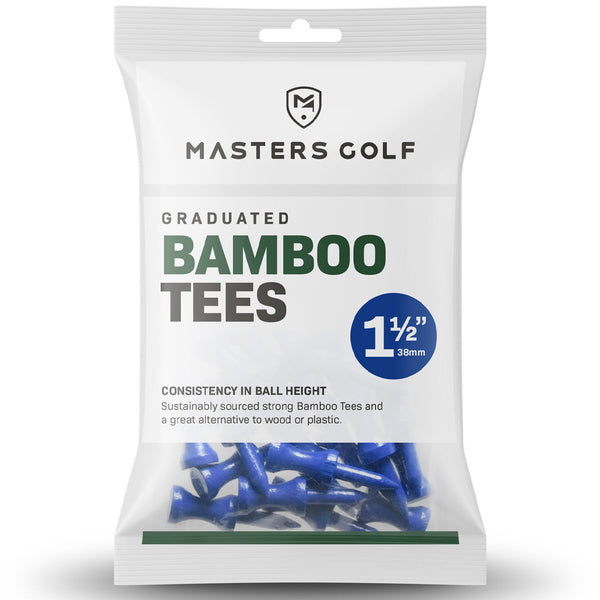 Masters Bamboo Graduated 1 1/2 Inch Blue Tees - Pack of 25