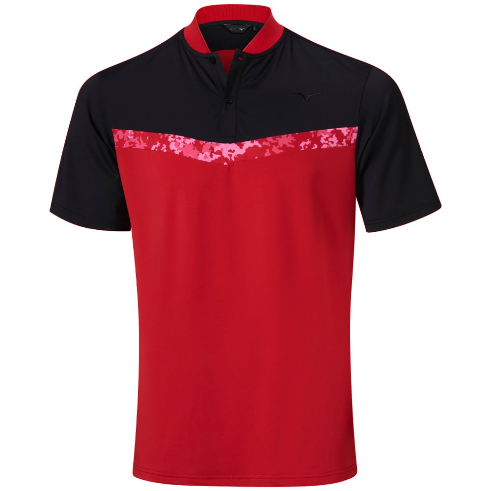Mizuno Floral GC Polo Shirt Red