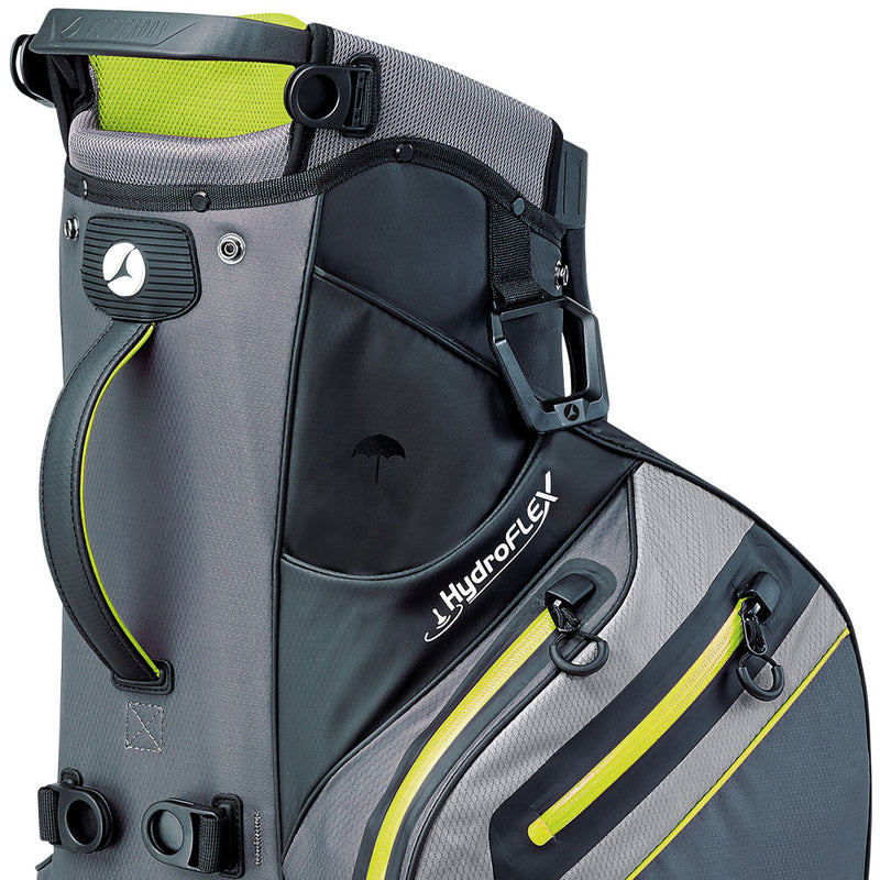 Motocaddy Hydroflex Waterproof Stand Bag - Charcoal/Lime