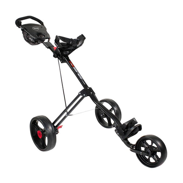 Masters Golf 5 Series 3-Wheel Push Trolley – Black