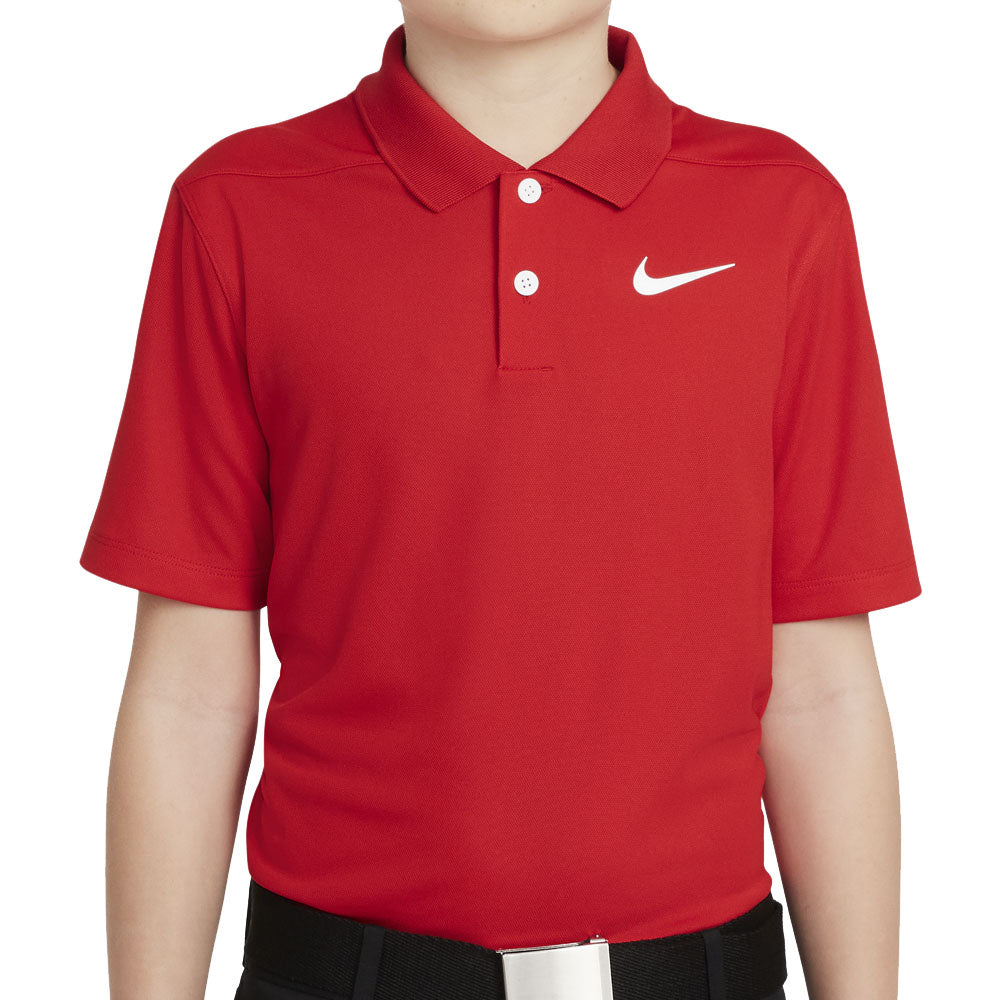 Nike Dri-FIT Victory Junior Polo Shirt University Red/White