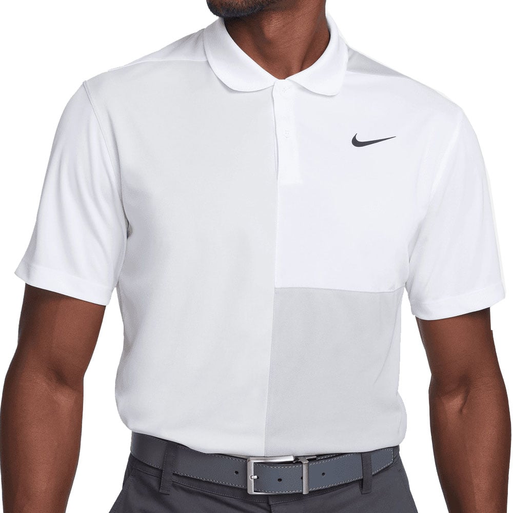 Nike Victory Dri FIT Polo Shirt White Light Smoke Grey Photon Dust