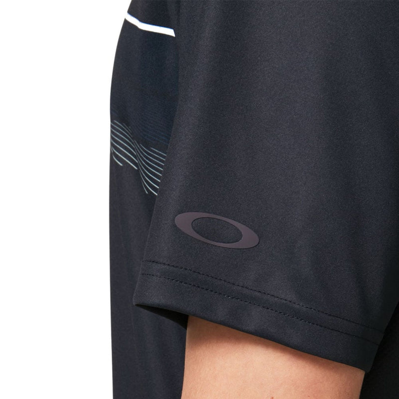 Oakley Dimension Stripe RC Polo Shirt - Blackout
