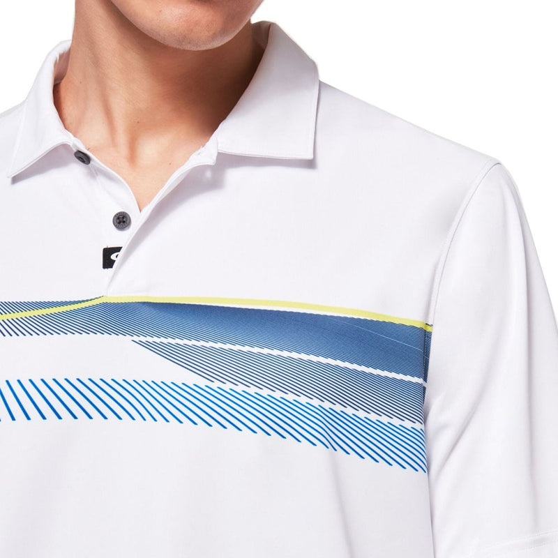 Oakley Dimension Stripe RC Polo Shirt - White