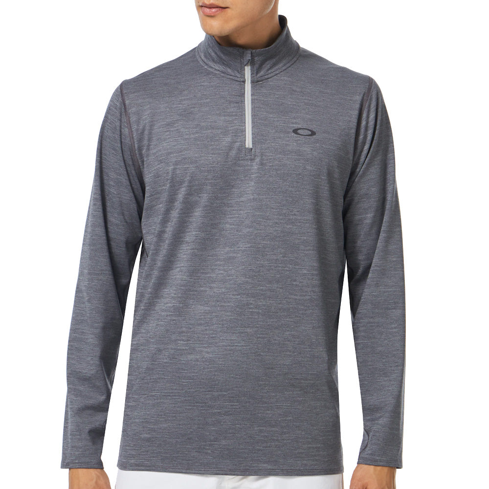 Oakley Gravity Range 1 4 Zip Pullover Stone Grey Heather