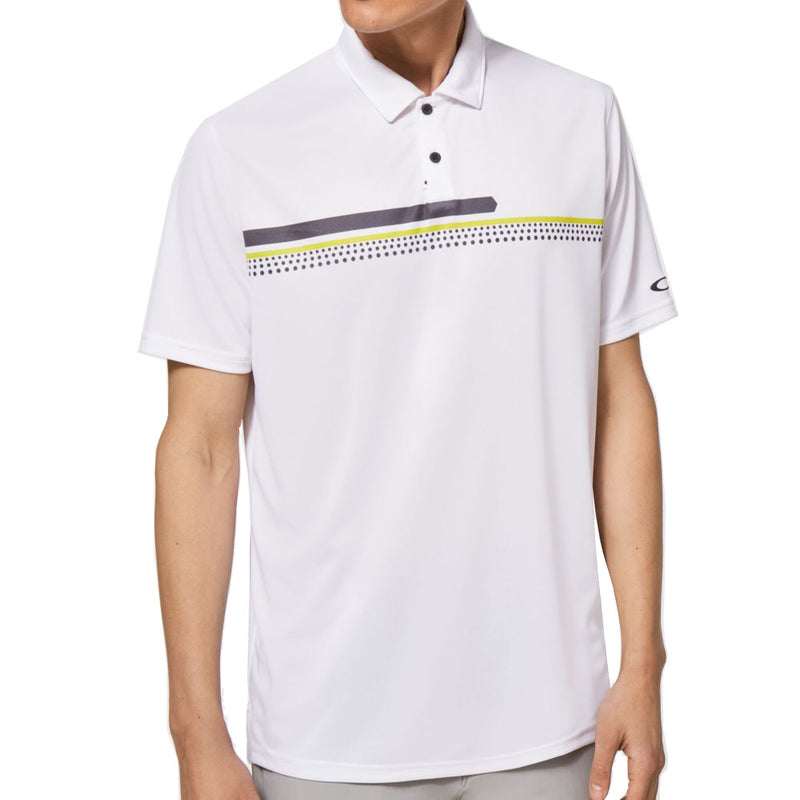 Oakley Hexsplit Stripe RC Polo Shirt - White