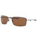 Oakley Square Wire Sunglasses - Prizm Tungsten Polarized Lens - Tungsten Frame