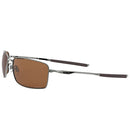 Oakley Square Wire Sunglasses - Prizm Tungsten Polarized Lens - Tungsten Frame
